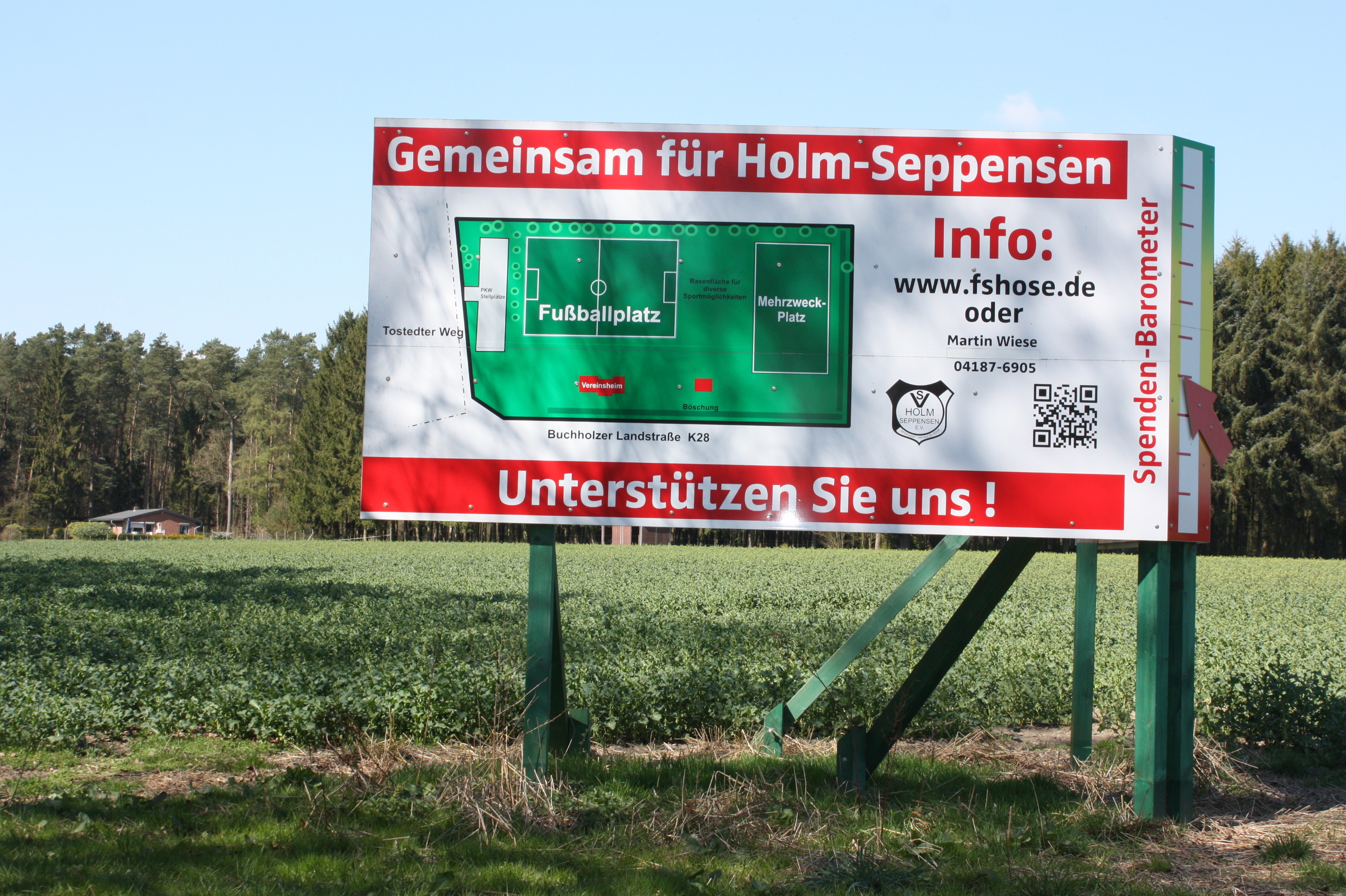 Am Tostedter Weg soll die Sportanlage des SV Holm-Seppensen entstehen