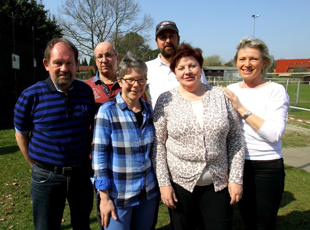Die Baseballer in Dohren werden hervorragend unterstützt vom Förderverein vor Ort mit (v.l.): Jürgen Brunckhorst, Rüdiger Wenig, Antje Hassenpflug, Bernd Sievers, Vorsitzende Brigitte Krause und Angela Fricke