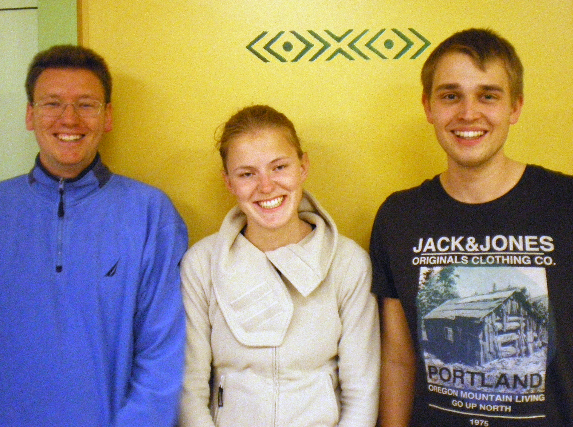 Christian Fabig (li.), Marina Siats und Felix Pannwitt