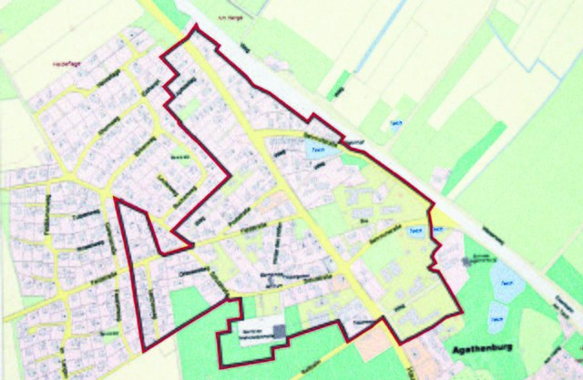 Für diesen Bereich in Agathenburg soll der B-Plan gültig sein