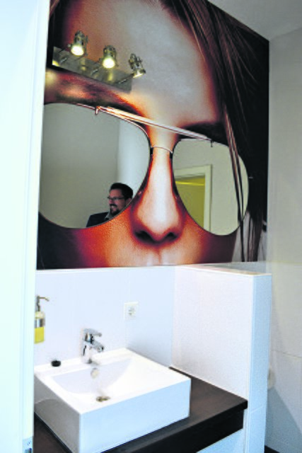 Stylisch: die Herrentoilette im „Medienwerk 15“