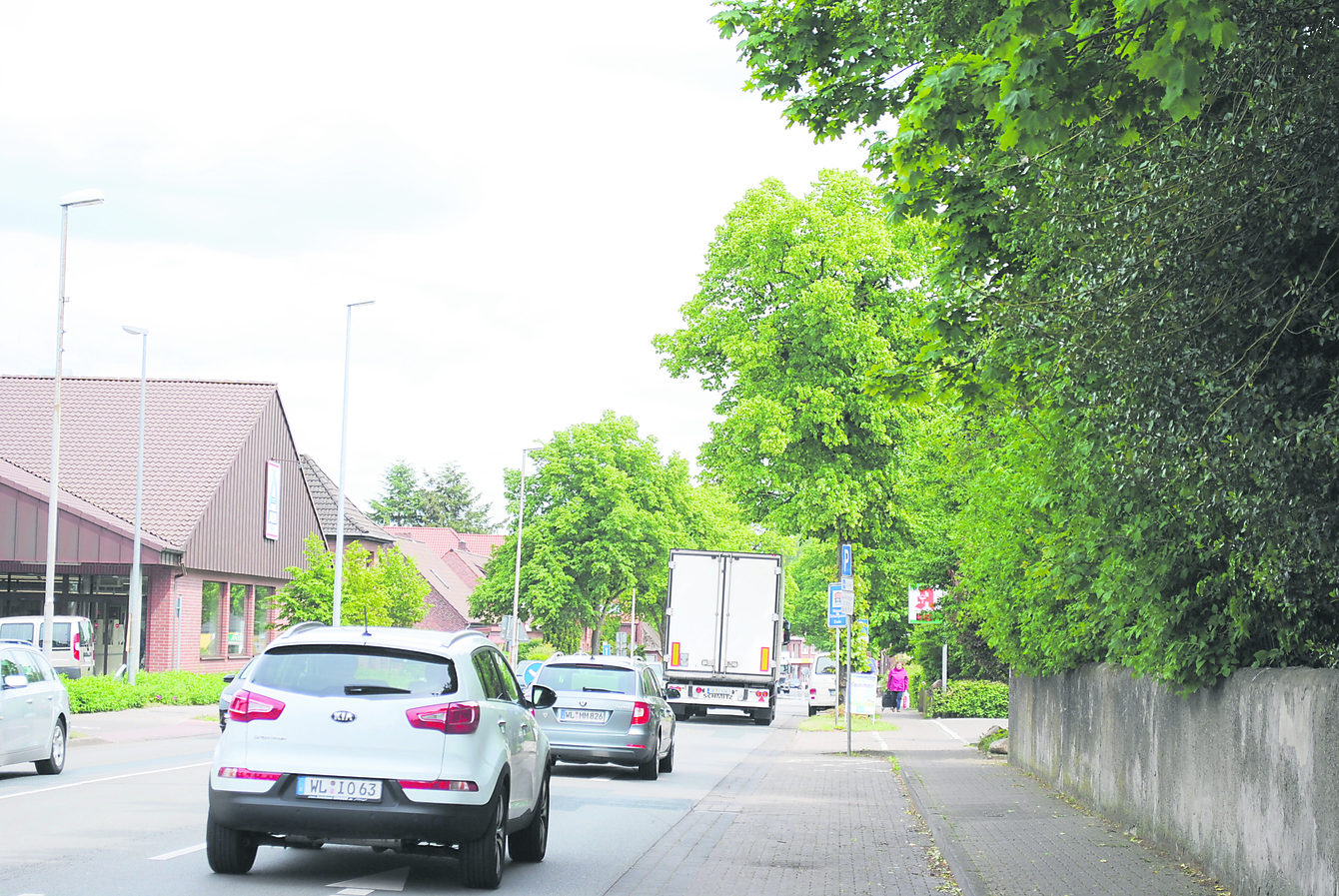 Die Steller Ortsdurchfahrt ist verkehrlich stark belastet