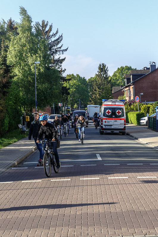 Die Straße "Am Radeland", die von vielen Schülern genutzt wird, haben Radfahrer künftig Vorrang
