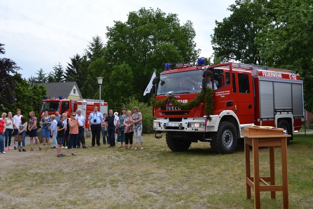 Die Bürger in Welle freuen sich über das neue Fahrzeug