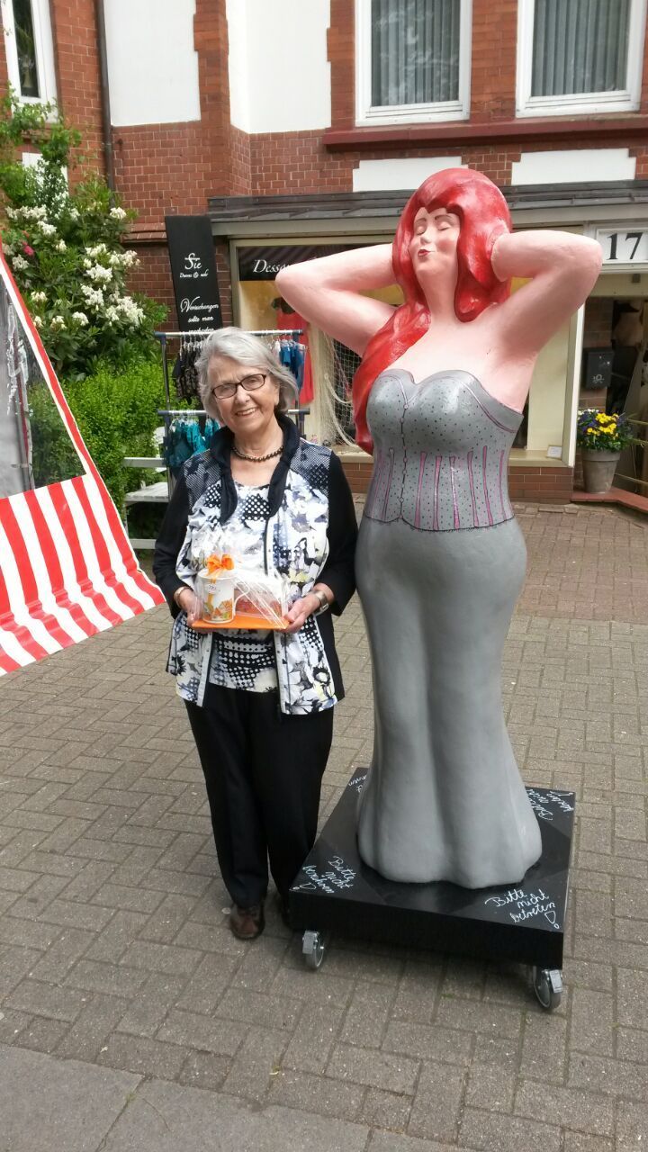 Liselotte Töwe gab der Skulptur einen Namen
