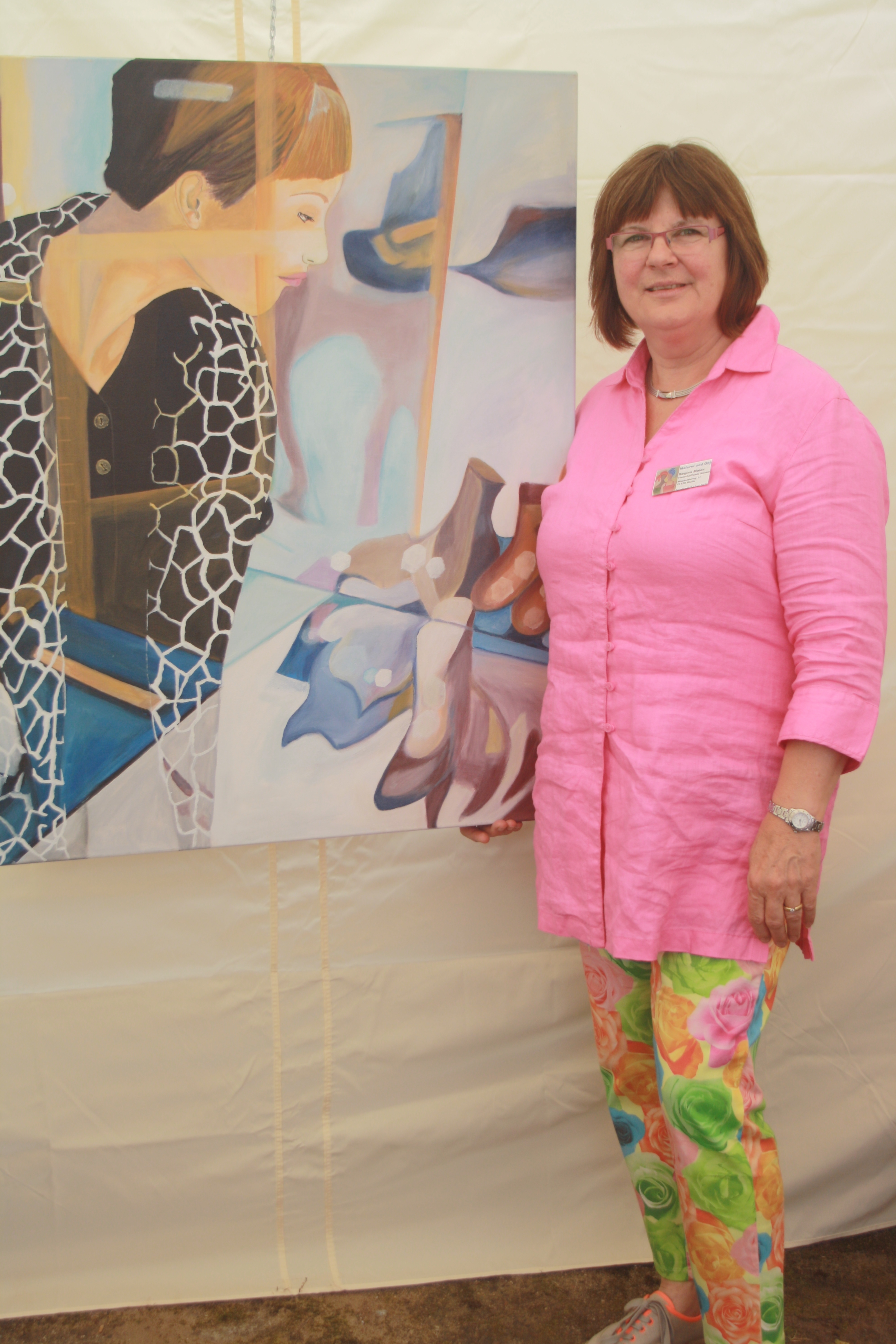 "KunstWerk Stelle"-Vorsitzende Regina Meier ist zufrieden mit dem Verlauf des dritten "KunstDorfs"