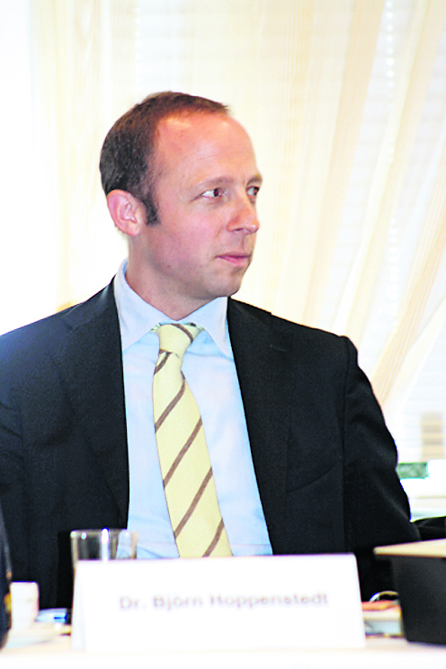 Kreisrat Dr. Björn Hoppenstedt stellte die Position des Landkreises dar