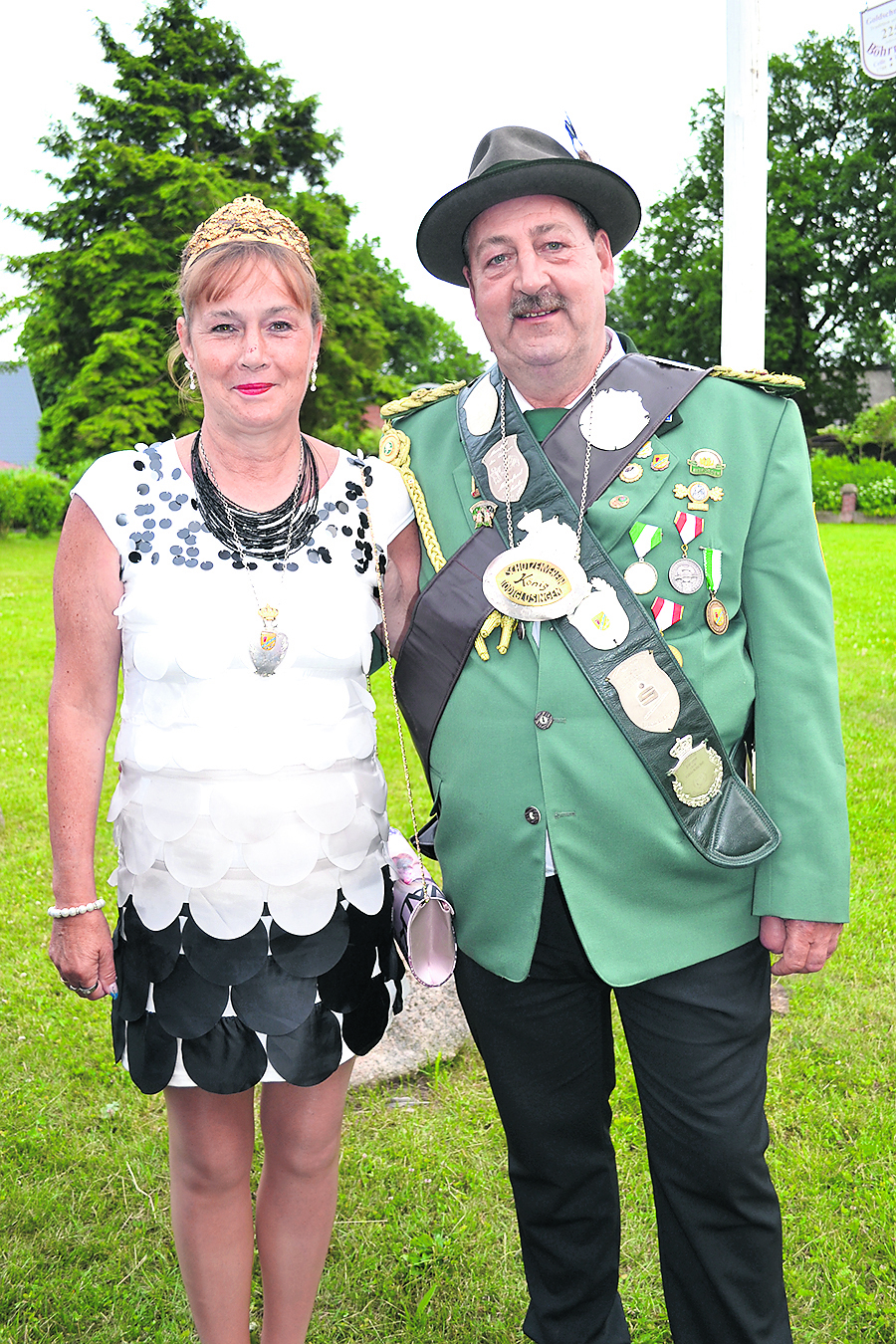 Das neue Todtglüsinger Königspaar: René und Monika Kramer