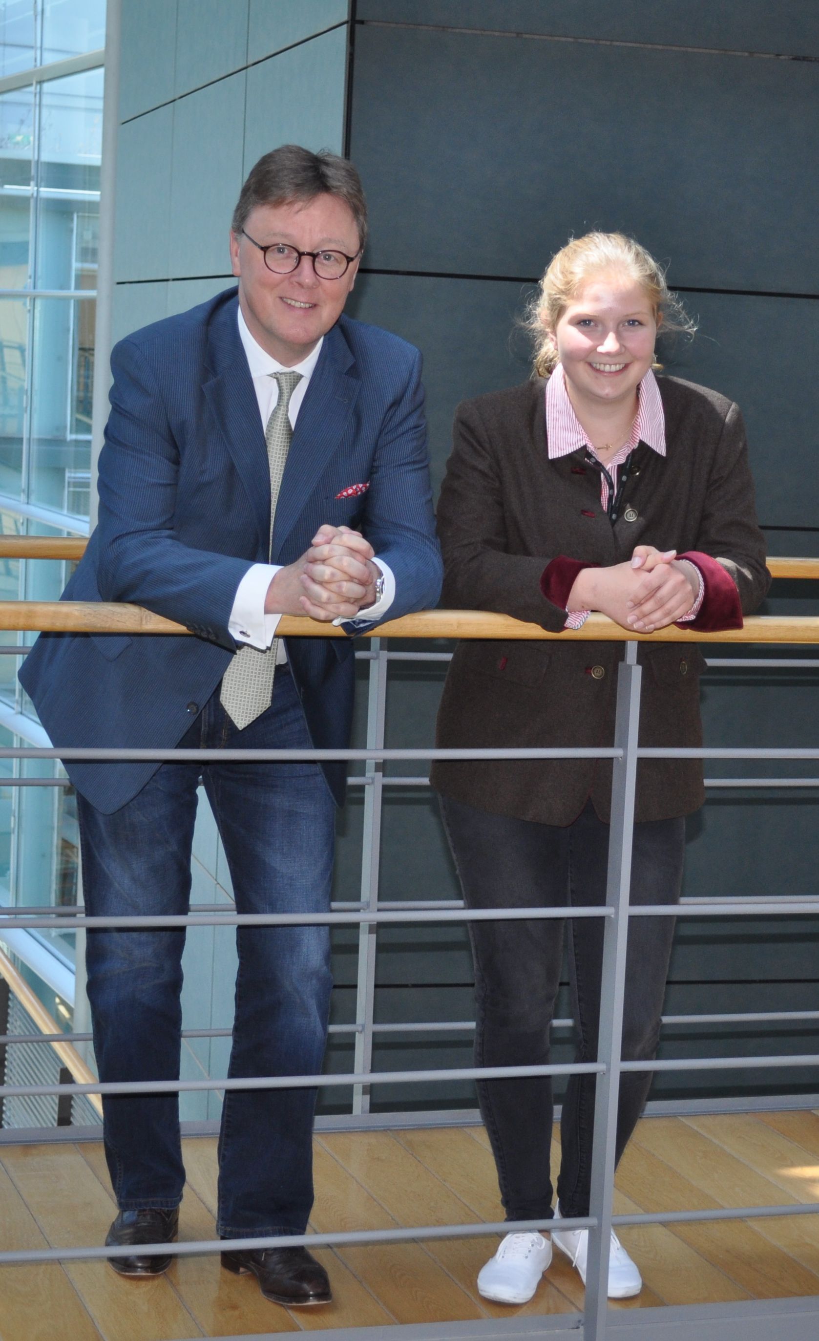 Franziska Schneider besuchte Michael Grosse-Brömer in Berlin