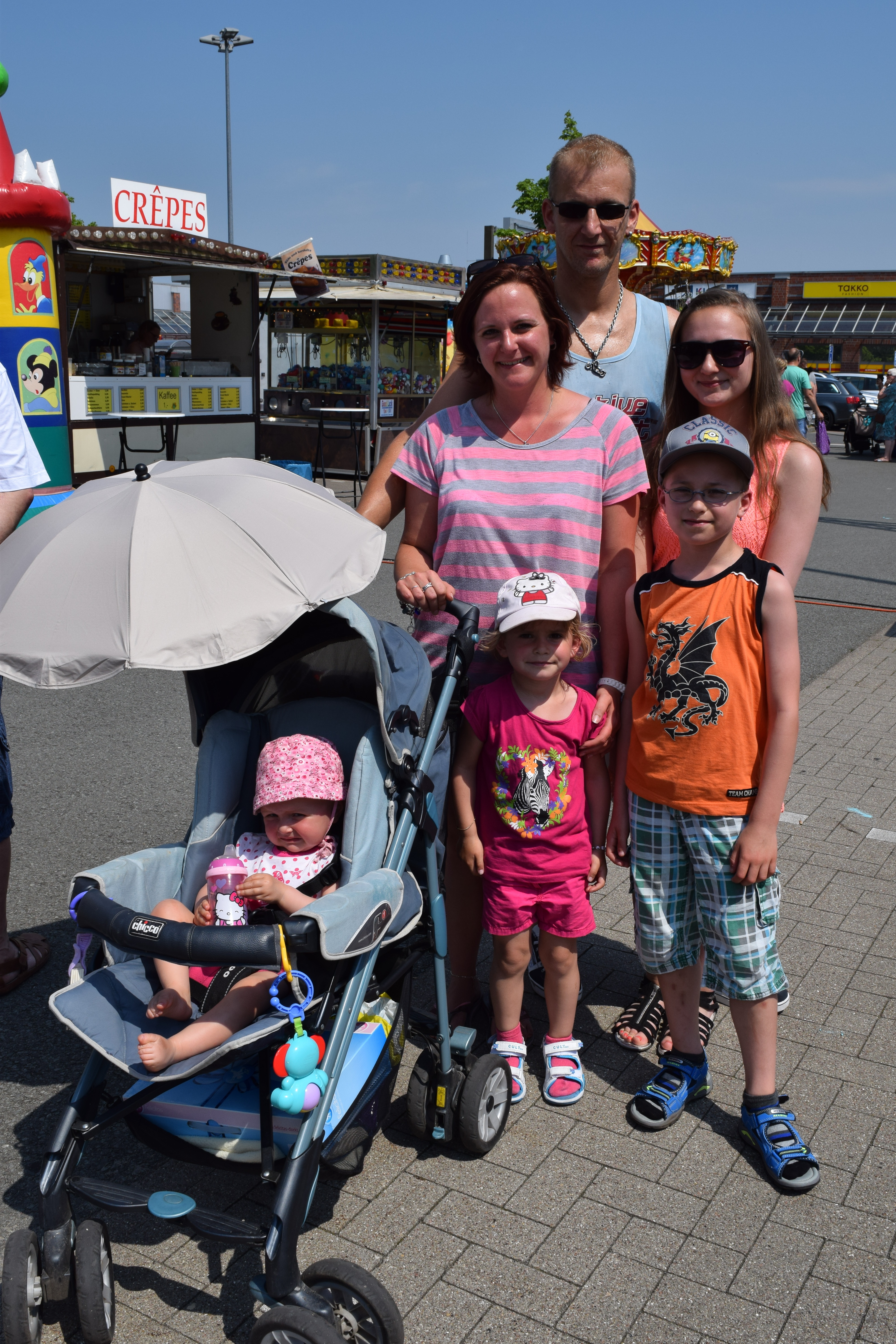 Luhevergnügen trotz Hitze: Das große Kinderfest genoss Familie Oldag/Becker rekordverdächtiger Temperaturen
