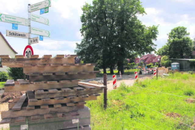 Soll im September fertiggestellt werden: die Baumaßnahme in der Schützenstraße in Elstorf
