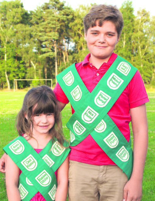 Kinderkönigin Jolina Sabe und Kinderkönig Niklas Reider | Foto: Schützenverein Hanstedt
