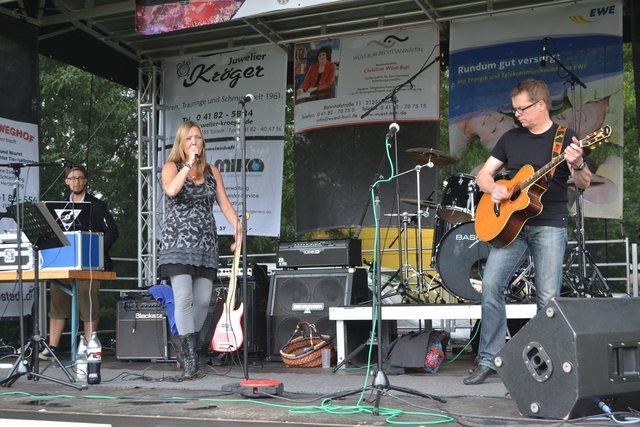 Das Duo "Tbag": Tamara Boos-Wagner und Armin Graf (re.) sowie DJ Key Smith