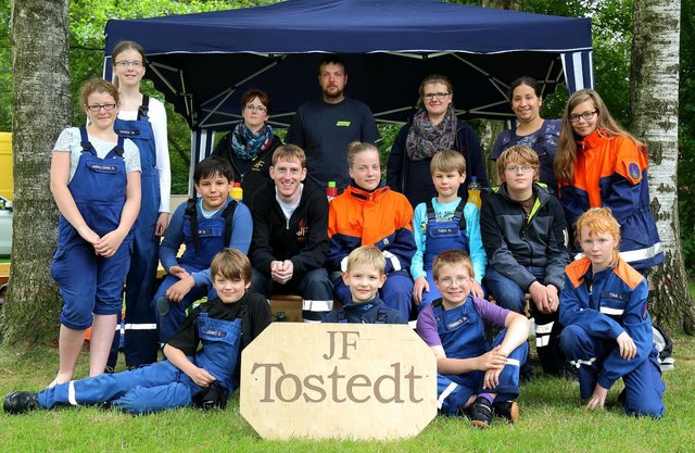 Das Team der Jugendfeuerwehr Tostedt | Foto: Freibadförderverein