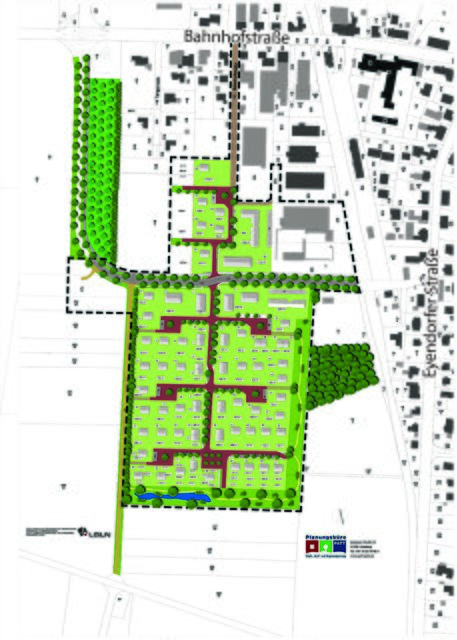 Das Vorhaben auf einen Blick: Der Plan für das Neubaugebiet Witthöftsfelde in Salzhausen