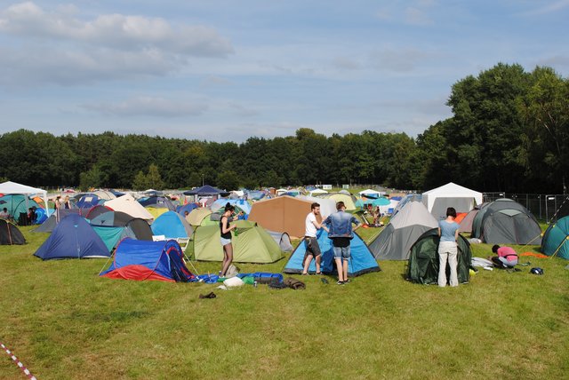 Beliebtes Ausflugsziel: Zahlreiche Camper schlugen ihre Zelte auf