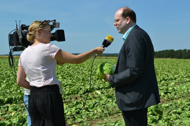 Auch fürs Fernsehen musste Christian Meyer Fragen beantworten