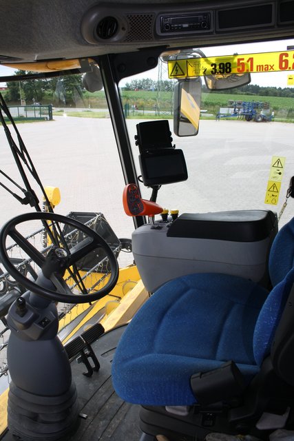 Ein Blick in die Fahrerkabine