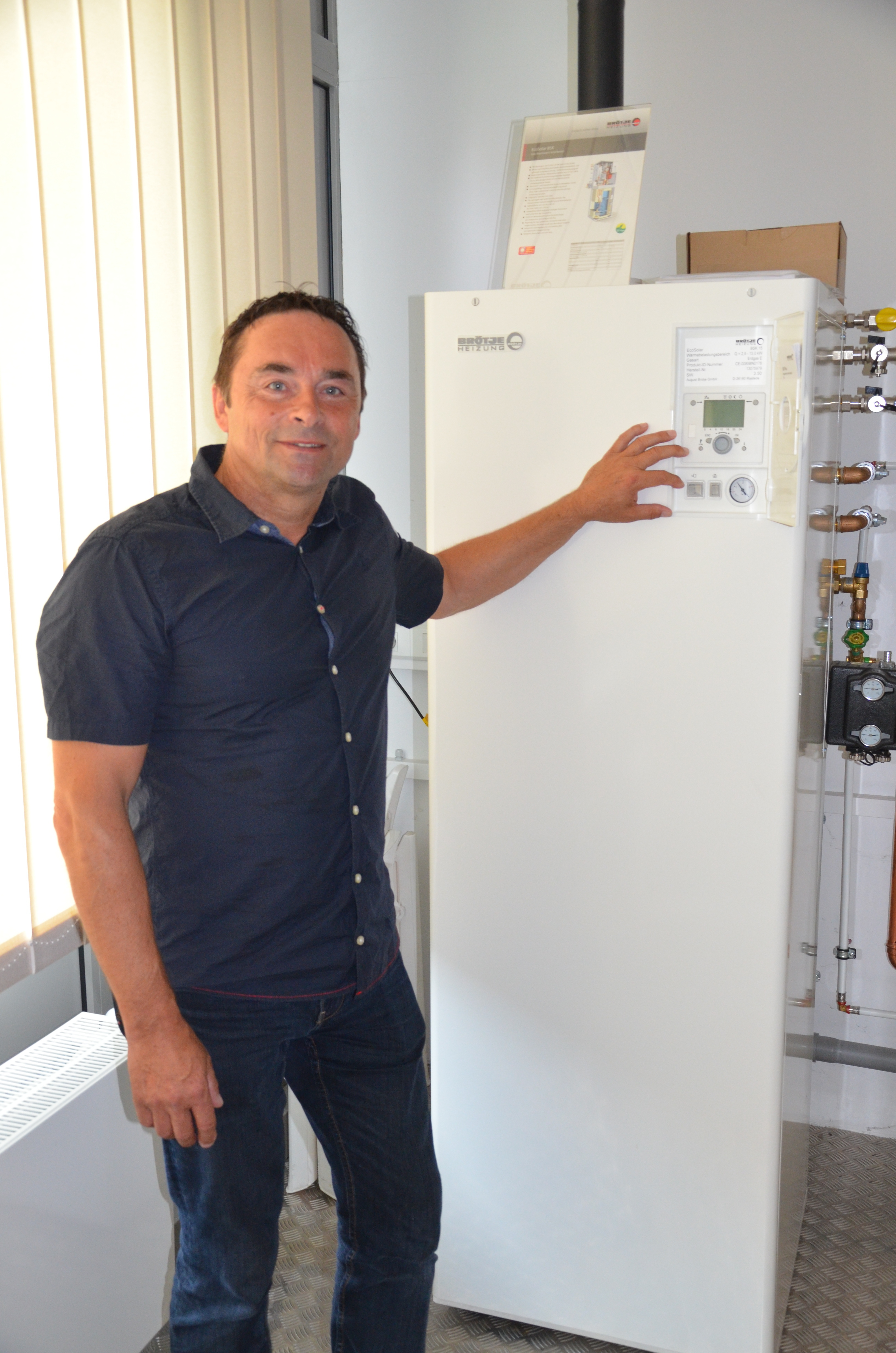 Der Heizungsbaumeister infomiert gern über die neueste, effiziente Technik