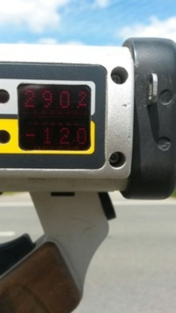Ein elektronisches Geschwindigkeits-Messgerät
