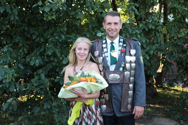 Majestät Christian ("Kille") Troost mit seiner Königin und Freundin Sarah Strupat | Foto: SV Hagen