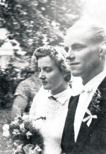 Die Jubilare Wilhelm und Elli Müller bei ihrer Trauung vor 60 Jahren