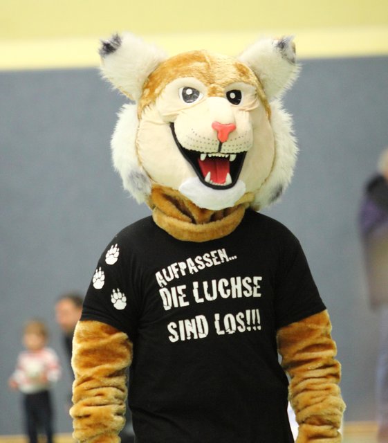 Luchsi - das Maskottchen der erfolgreichen Handballerinnen