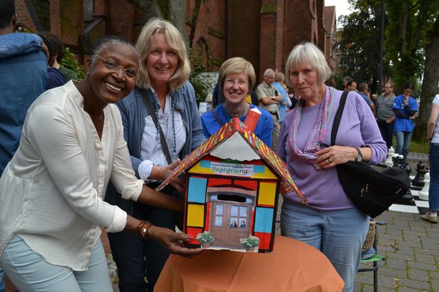 Stellten das "Haus der Begegnung" vor (v. li.): Rocio Picard, Mechthild Herkenhoff, Karin Rogge-Wokittel und Hannelore Spiecker-Somschor
