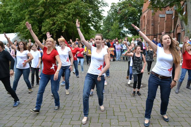 Alle Tanzgruppen des Todtglüsinger Sportvereins tanzten gemeinsam