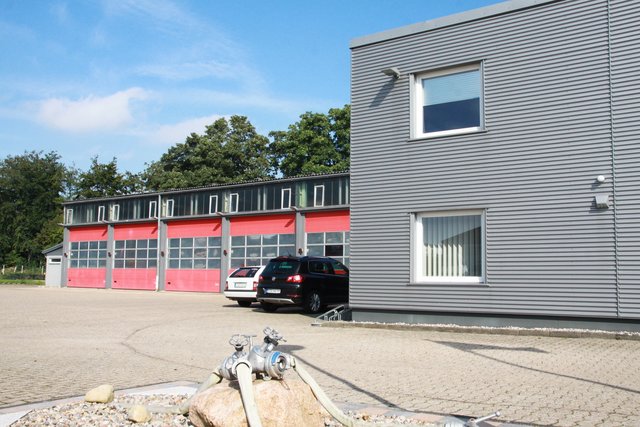 Das Feuerwehrgerätehaus in Wiepenkathen
