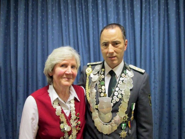Majestäten beim KKS "Tell" Buchholz: Annemarie Bunke und Andre Schwanitz