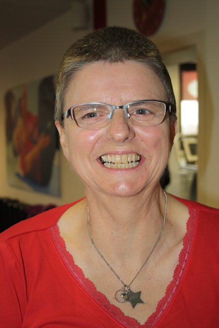 Beim Training hat Angelika Friedrich wieder Freude am Leben
