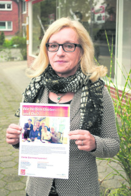 Wirbt für die Aktion: Doris Harlos aus Salzhausen, eine Cousine von Dieter Grosenick