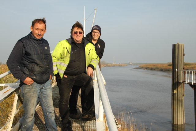 Die drei vom Seglerhafen (v.li.): Jörg Kaese, Karl-Heinz Reidies und Fridtjof Specht