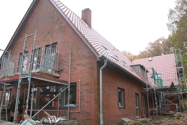 Arbeiten am Neubau