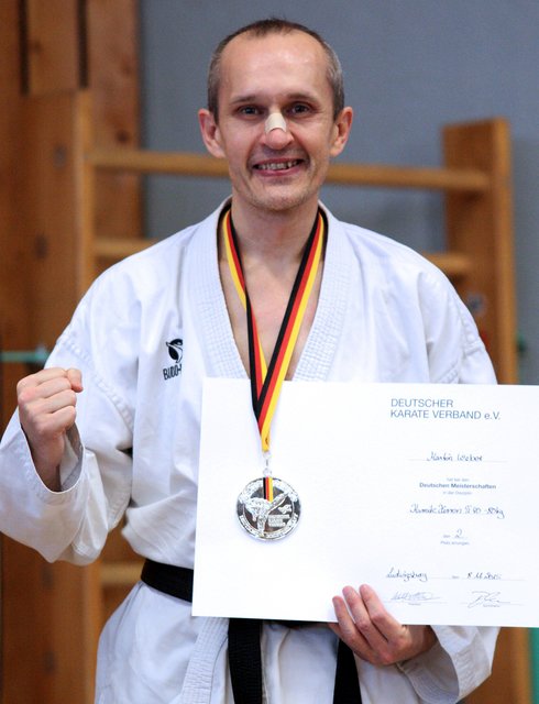 Martin Weber (Blau-Weiss Buchholz) ist Deutscher Vizemeister