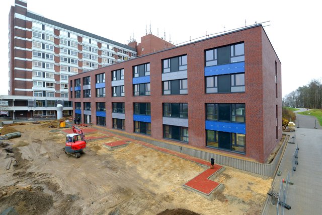 Der vierstöckige Neubau | Foto: Schult Media