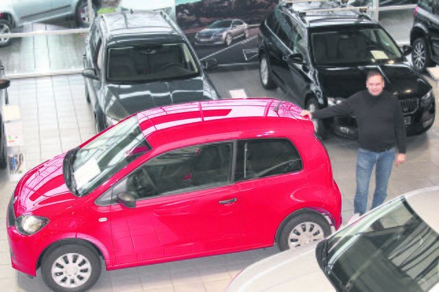 Ein unschlagbares Preis-Leistungsverhältnis bietet die Automarke Skoda: Ulrich Tietjen in seinem Verkaufsraum man der Harburger Straße