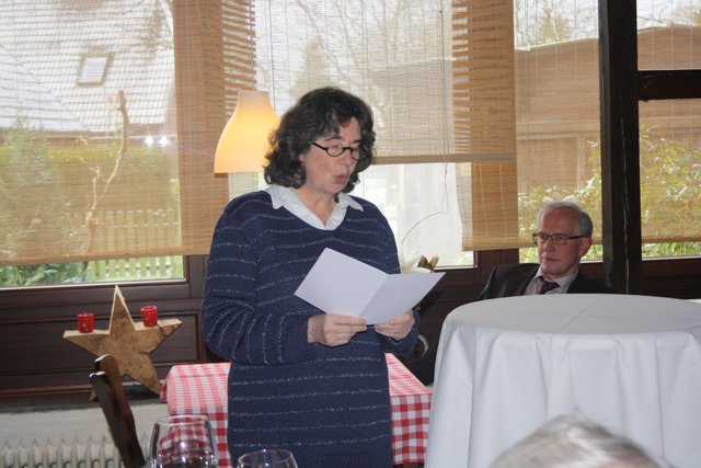 Patorin Dorothea Blaffert bei ihrem Grußwort