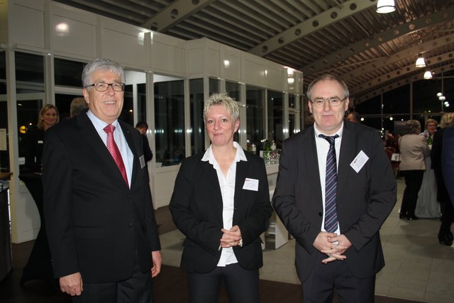 Begrüßung der Gäste Dirk Thobaben, Heike Volmers und Henning Münnecke