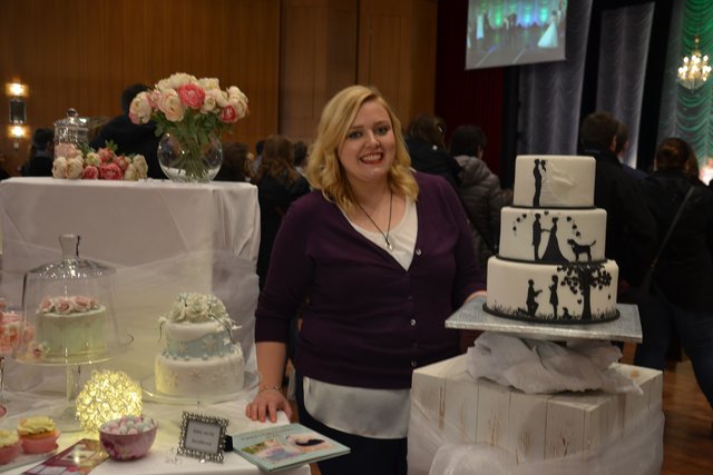 Janine Wiebusch stellte zum ersten Mal ihre Torten und Cupcakes auf der Messe aus