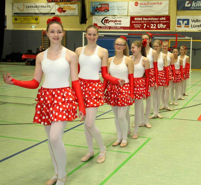Die Mädchen aus der Ballettgruppe des TSV hatten für die Sportgala fleißig geübt