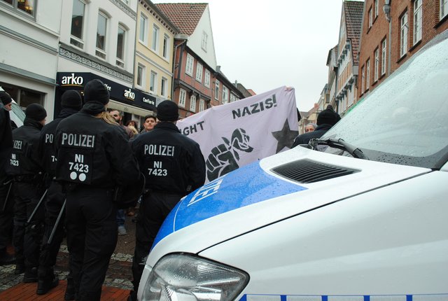 Die Polizei ließ niemanden durch