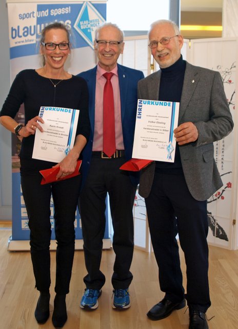 Karin Knaak, Arno Reglitzky und Volker Ebeling | Foto: Blau-Weiss Buchholz