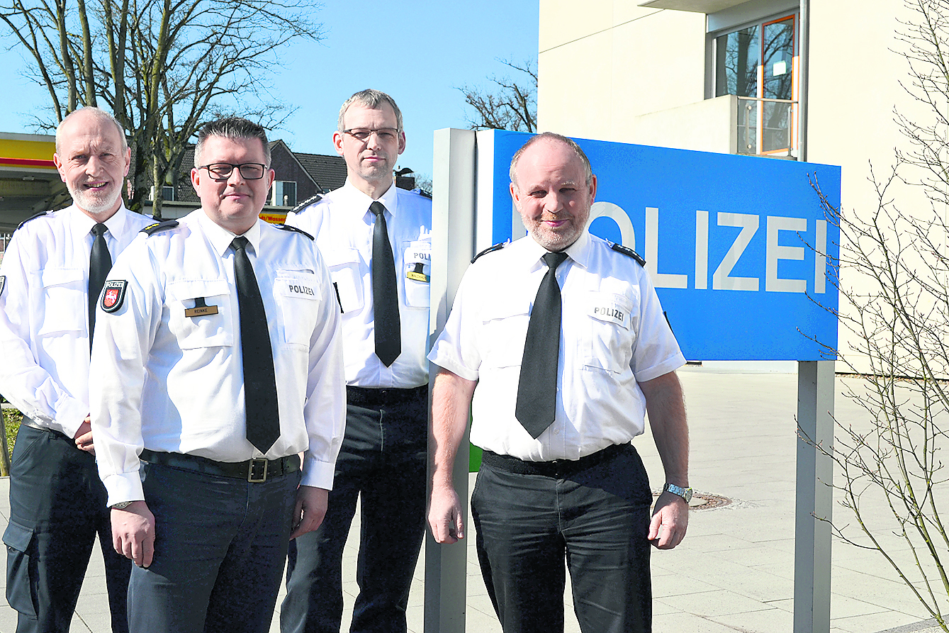Stellten die Statistik und Präventionsarbeit vor (v. li.): Dirk Poppinga, Wilfried Reinke, Frank Waldhaus und Lothar Reinhard