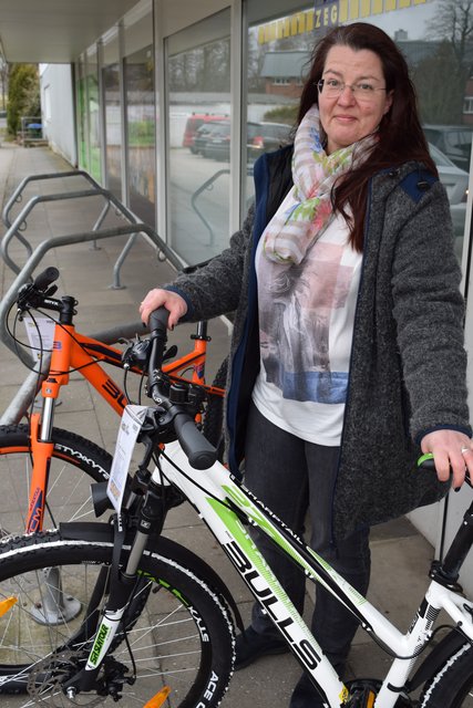 Sie nutze die Zeit zum "Bike-Shoppen": Martina Trommer ließ sich im Bike Park Timm ausgiebig beraten