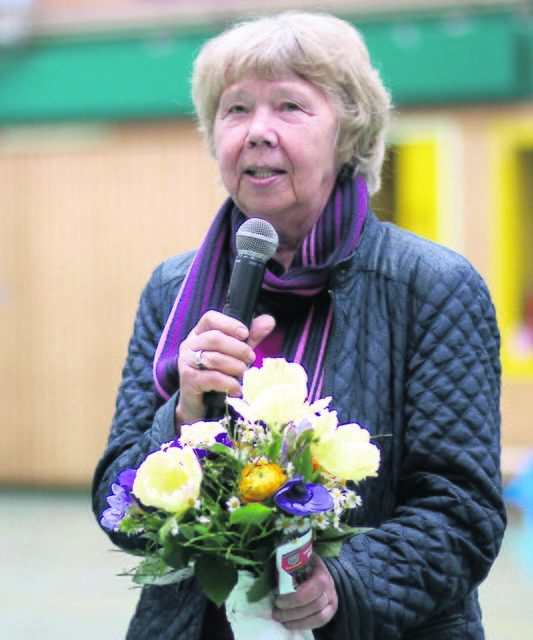 Barbara Böttjer präsentierte in der Halle Nord in Buxtehude die neue Stiftung als Vermächtnis ihres vorstorbenen Gatten | Foto: BSV