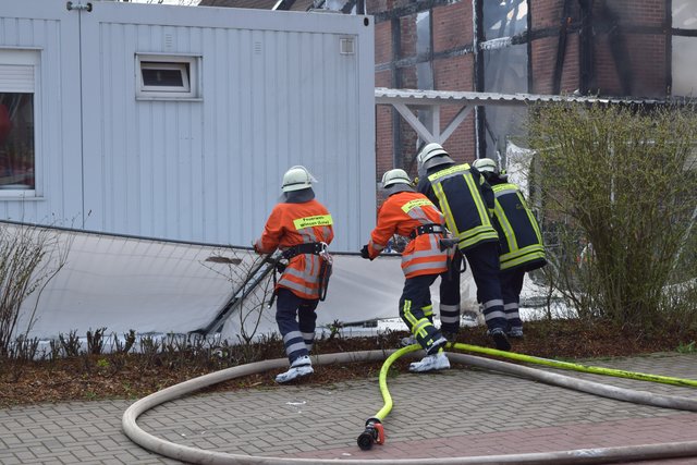 Brand in Winsener Flüchtlingsunterkunft