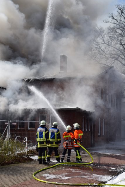 Brand in Winsener Flüchtlingsunterkunft