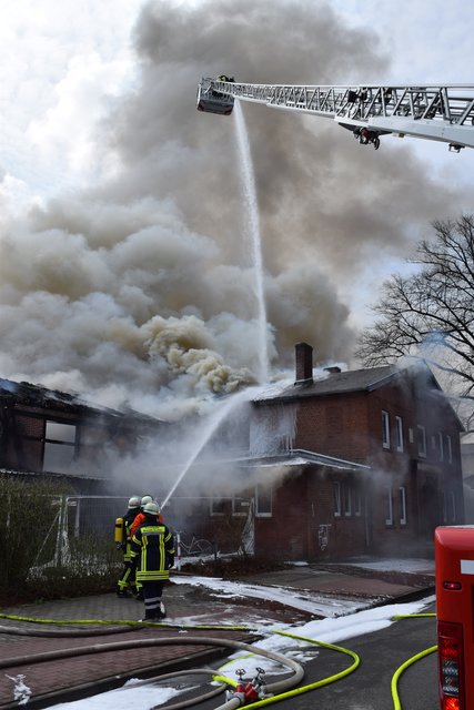 Brand in Winsener Flüchtlingsunterkunft